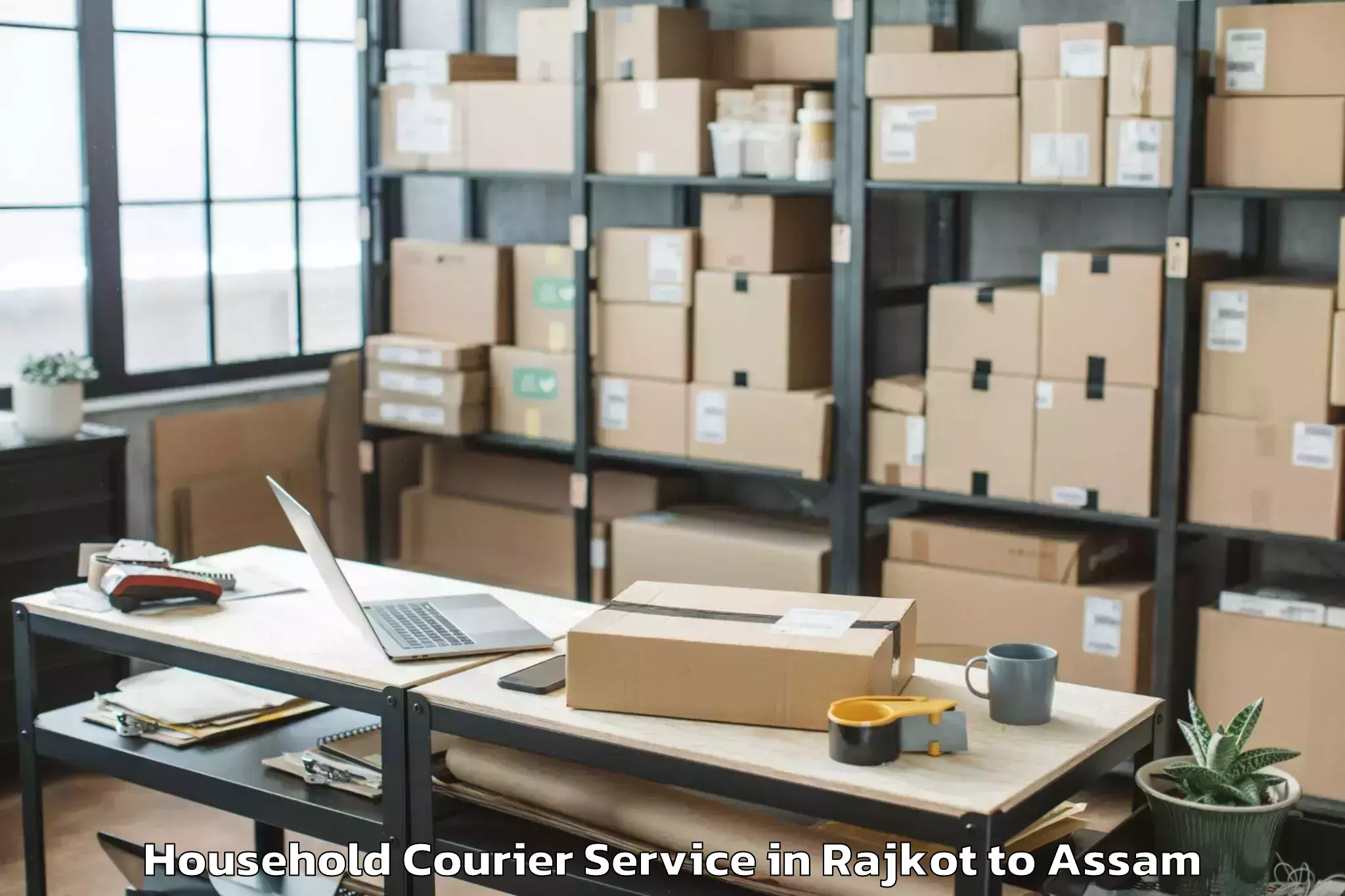 Expert Rajkot to Bijni Household Courier